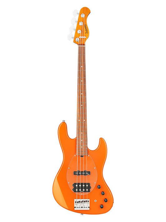 Metroexpress, MJ Vintage Bass, 4 cordes, 21 frettes - Candy Apple Orange,Morado