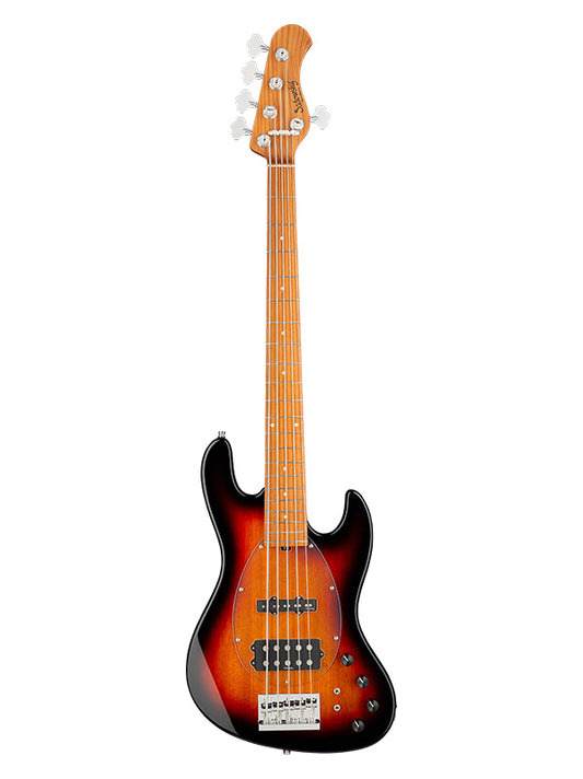 Metroexpress, MJ Vintage Bass, 5 cordes, 21 frettes - Tobacco Burst,Maple