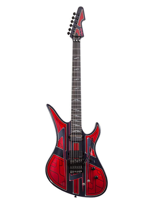 Schecter Avenger Pryzm Vespid Floyd Rose, micro Sustainiac - Metallic Red
