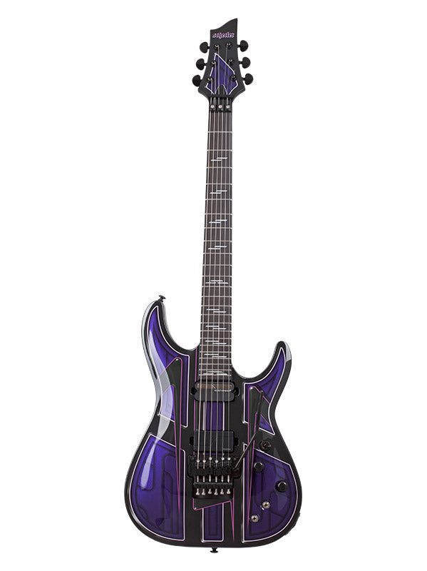 Schecter C-1 Pryzm Vespid Floyd Rose, micro Sustainiac - Metallic Purple