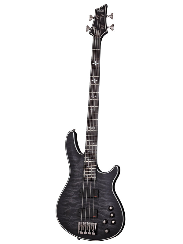 Schecter Hellraiser Extreme 4 Basse - See Thru Black Satin