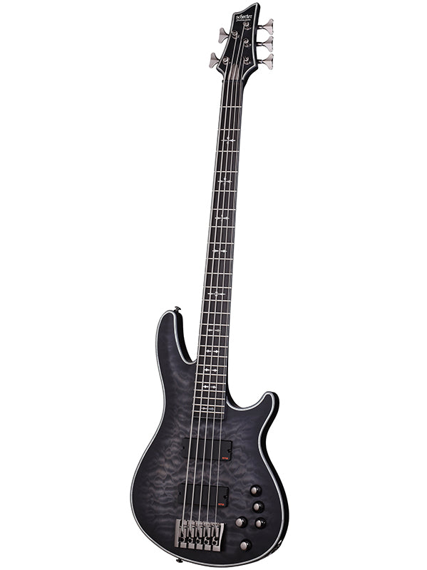 Schecter Hellraiser Extreme 5 Basse - See Thru Black Satin