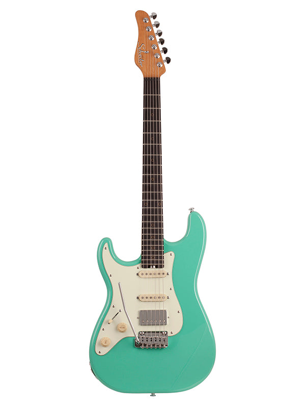 Schecter Nick Johnston Signature, micros HSS, gaucher - Atomic Green