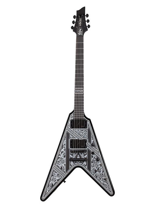 Schecter V-1 Pryzm Palladium - Gloss Black