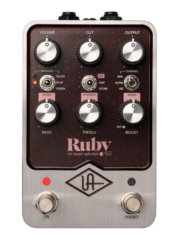 Universal Audio UAFX - Ruby 63 Top Boost, modulation d'ampli
