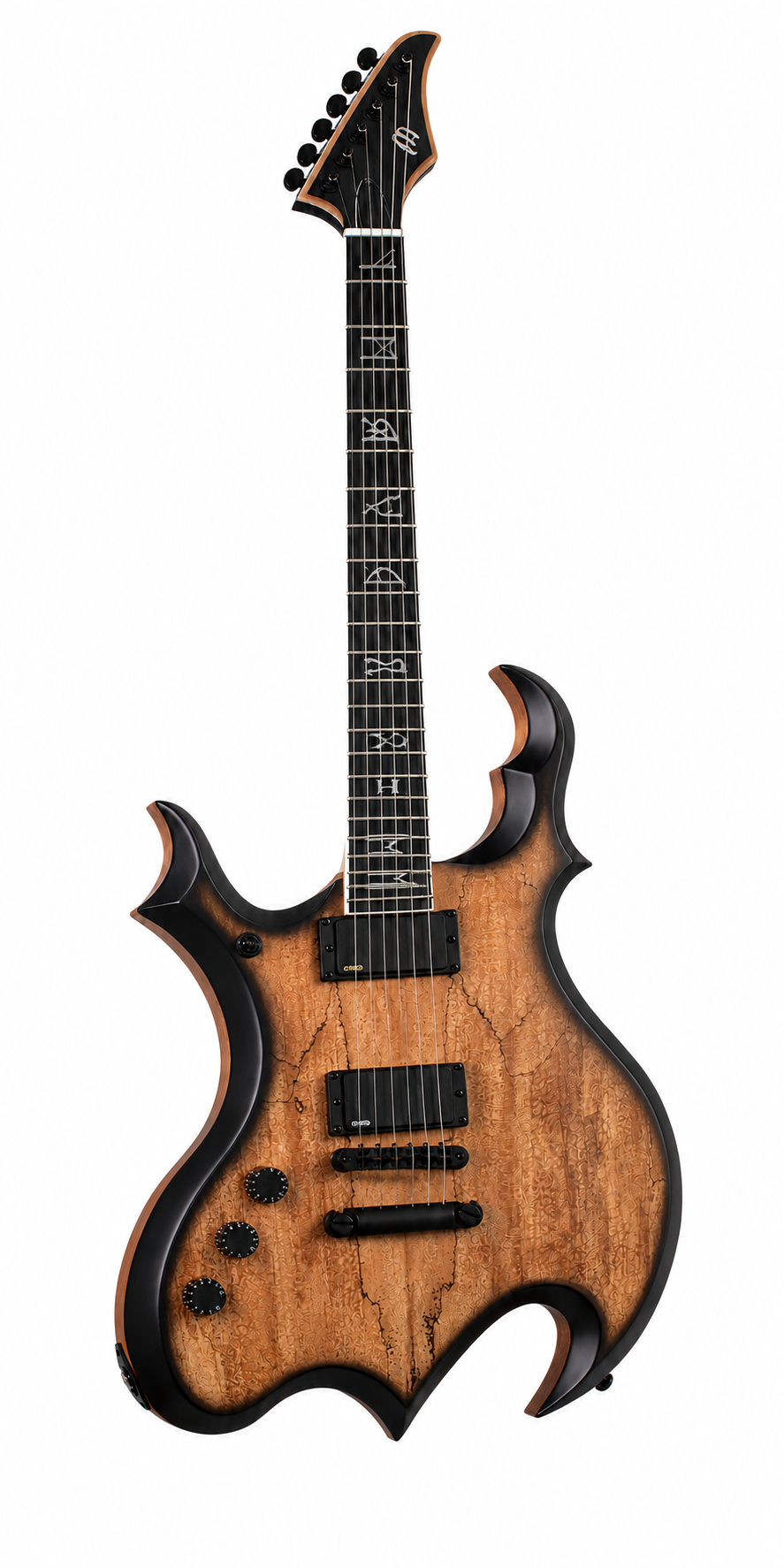 Schecter Wrathmaker Spalted Maple, gaucher - Black Burst