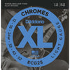 D'Addario Chromes ECG25 Light 12-52 Filet Plat