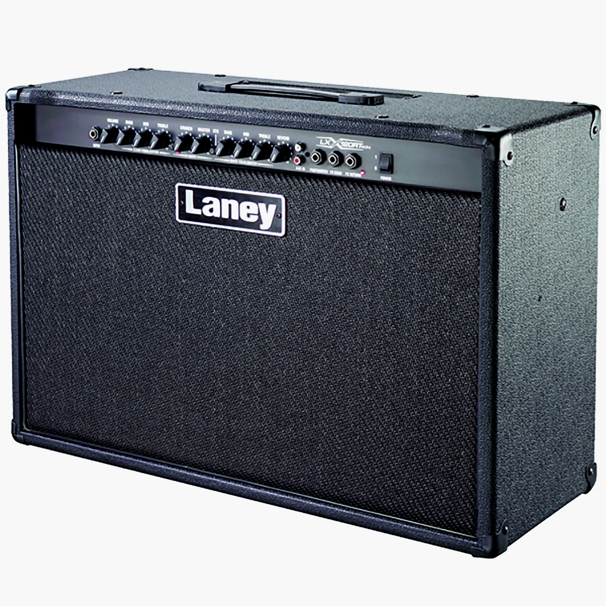 Ampli guitare 120W, 2 x 12" HH, 1 entrée, 2 canaux, EQ 3 bandes par canal, boucle d'effet, réverb, 18.5 kg, noir
