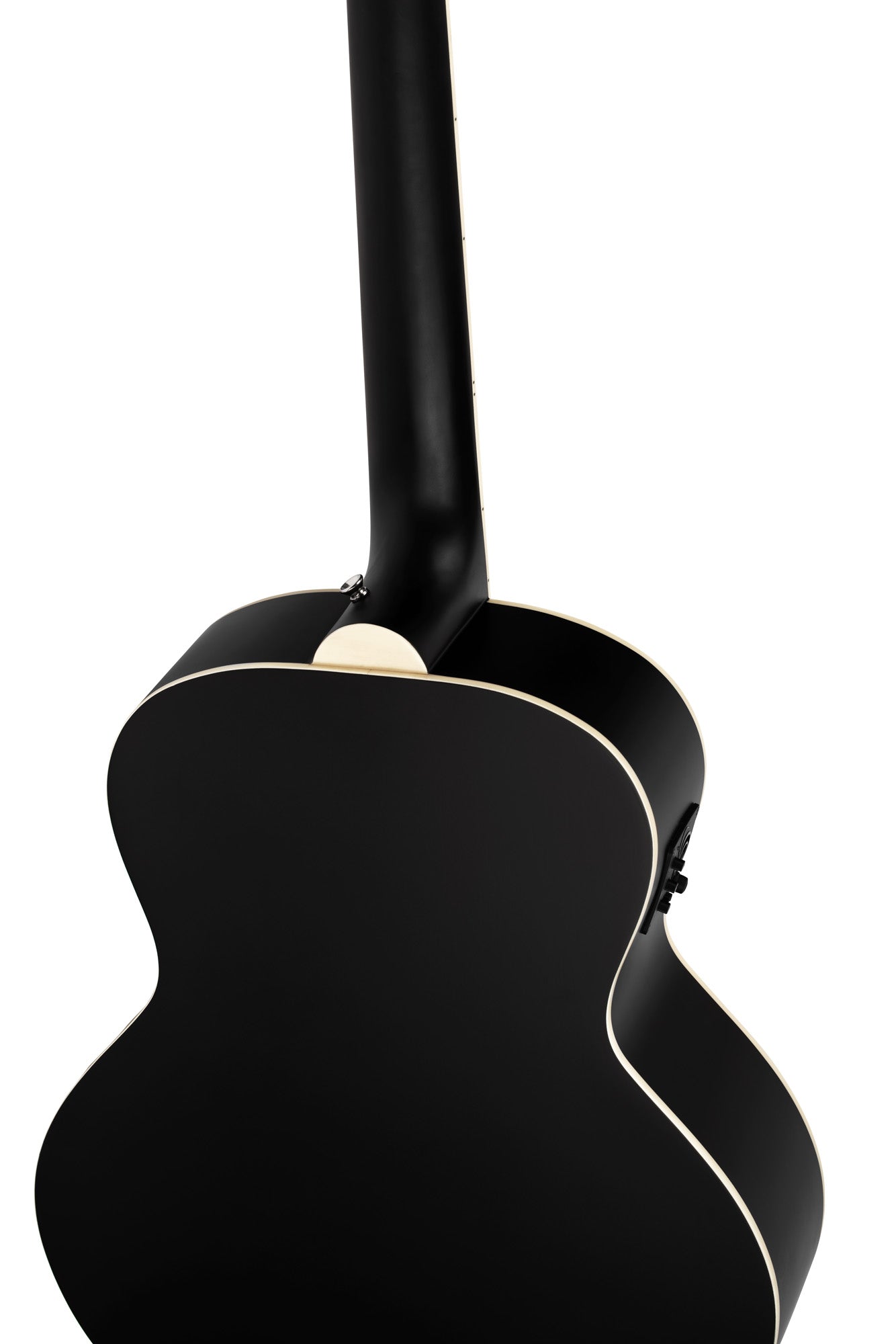 D7E-SBK-4, basse 4 cordes, EQ Ortega MagusPro/B, table épicéa, f/e acajou, manche acajou, noir satiné