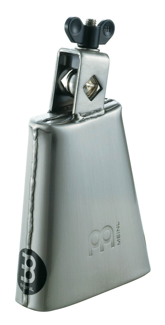 Cloche 4" 1/2, aiguë, acier, avec attache, finition brossée