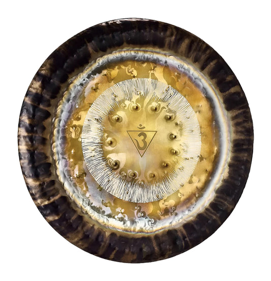 BROW CHAKRA GONG, 24" / 60 CM, 221,23 HZ, FINITION TRADITIONNELLE