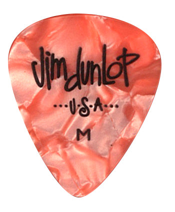 Sachet de 72 médiators Genuine Celluloid, Medium (orange pearl)