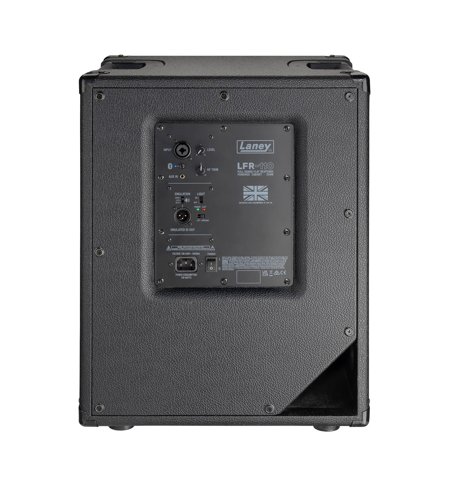 Enceinte amplifiée LFR-110, 250W, HP 10", compression Lavoce 1", entrée combinée XLR/Jack, émulations d'enceintes, noir