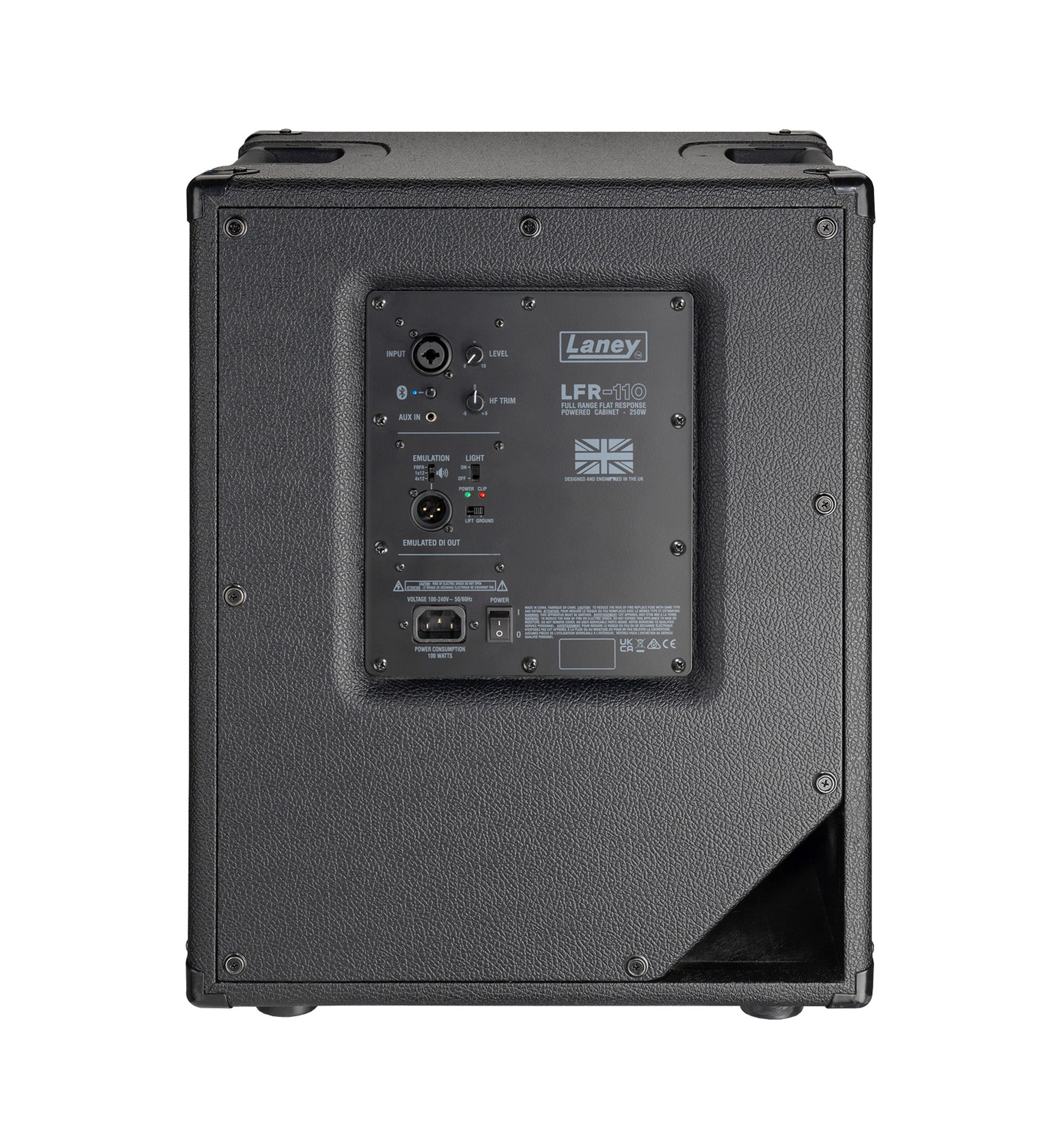 Enceinte amplifiée LFR-110, 250W, HP 10", compression Lavoce 1", entrée combinée XLR/Jack, émulations d'enceintes, noir