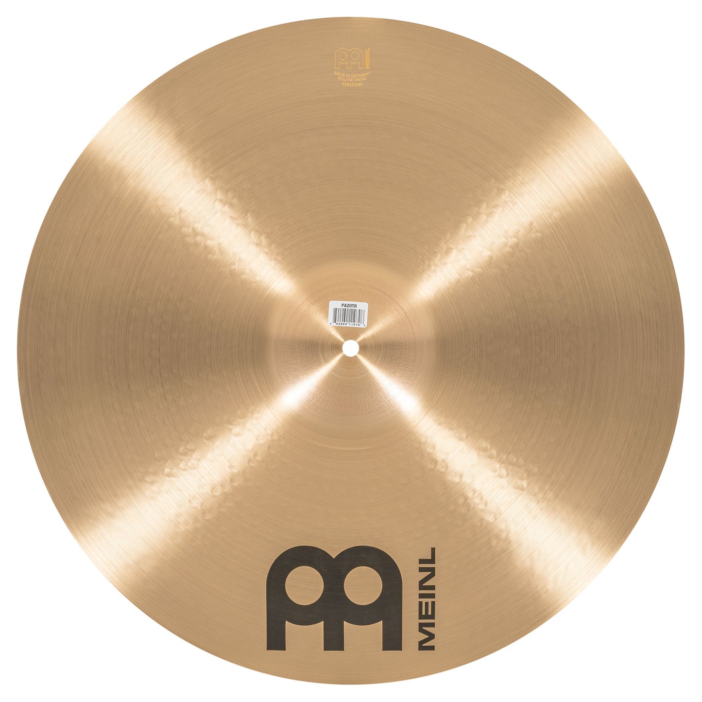 Thin Ride 20" Meinl Pure Alloy fini traditional martelé