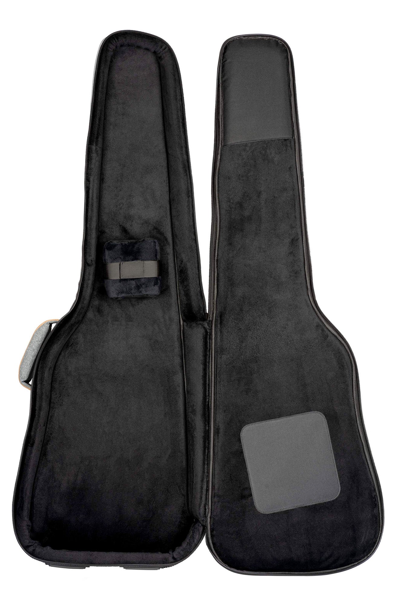 OGBEB-DLX-GY, housse Deluxe pour basse électrique, coton résistant et déperlant, rembourrage intérieur 20mm, 2 poches, gris