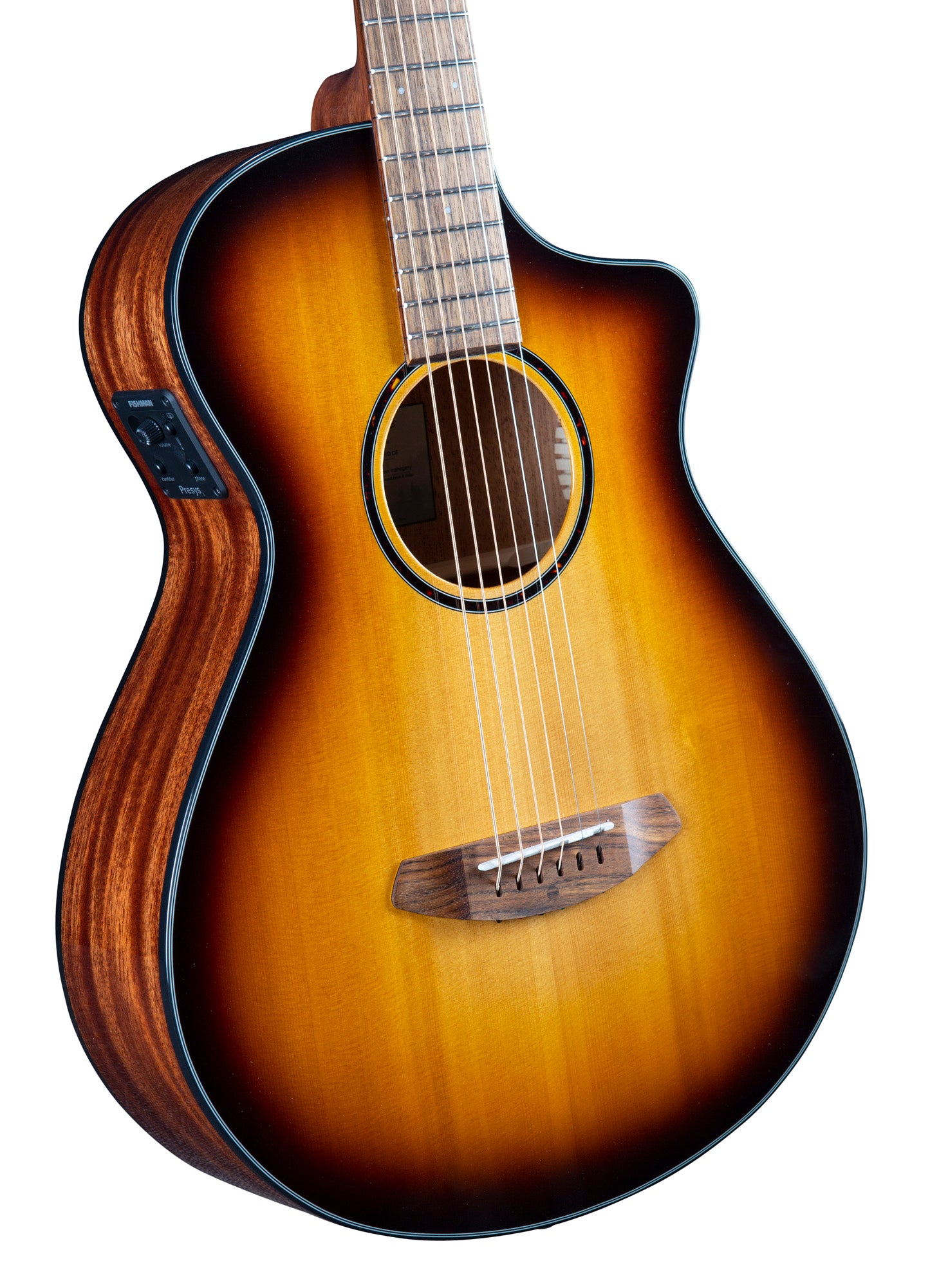 DISCOVERY S CONCERTINA EDGEBURST CE, table cèdre rouge massif, f/e acajou, EQ Fishman Presys I, edgeburst