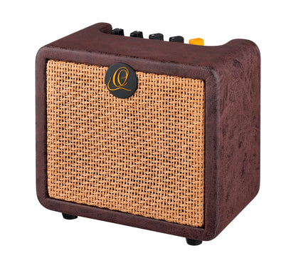 PTWO, ampli combo guitare acoustique 12W,Streaming Bluetooth, sortie casque,delay, reverb & chorus intégrés, simili cuir premium
