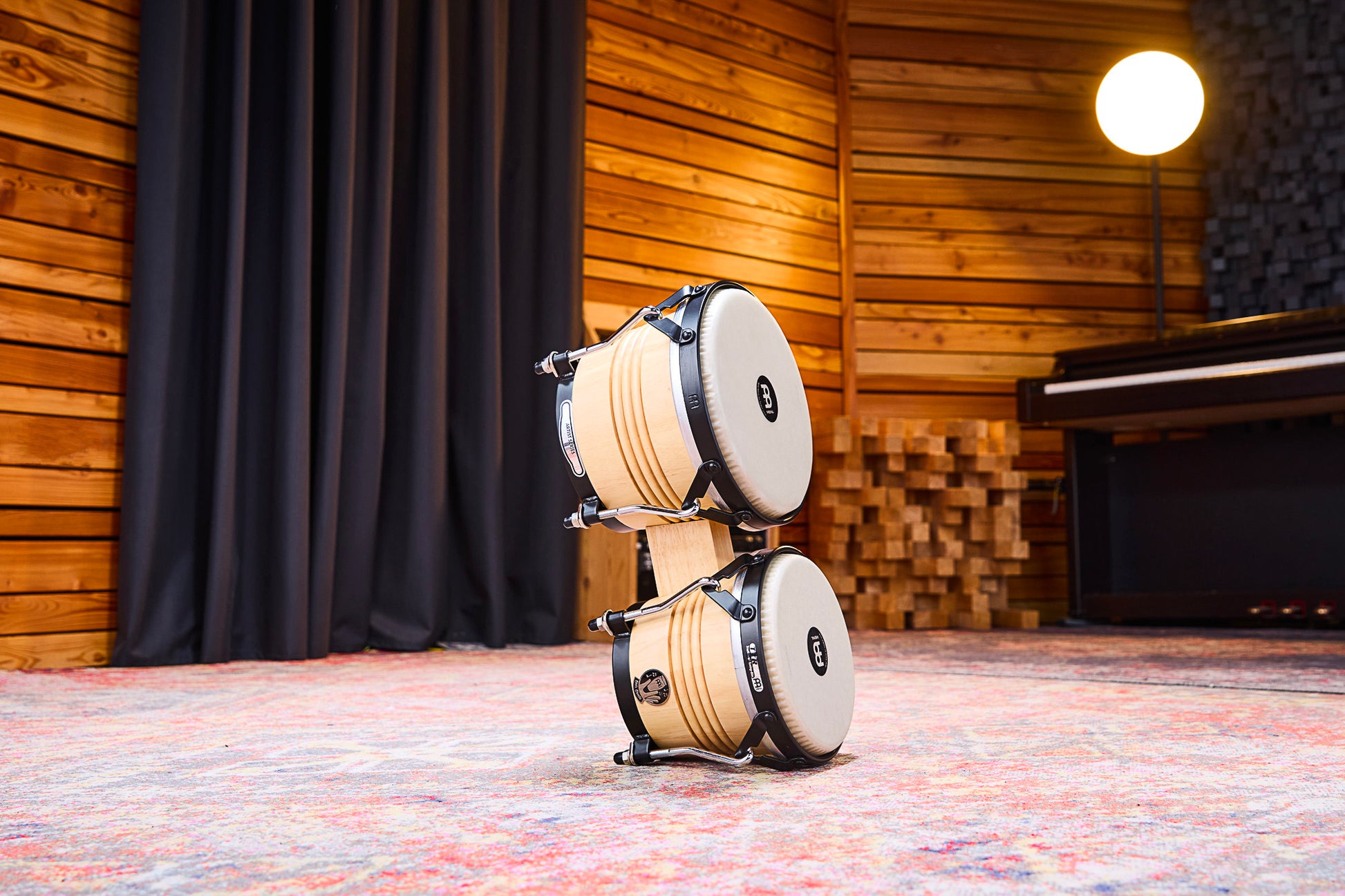 Paire bongos Luis Conte 6"3/4 & 8", naturel mat