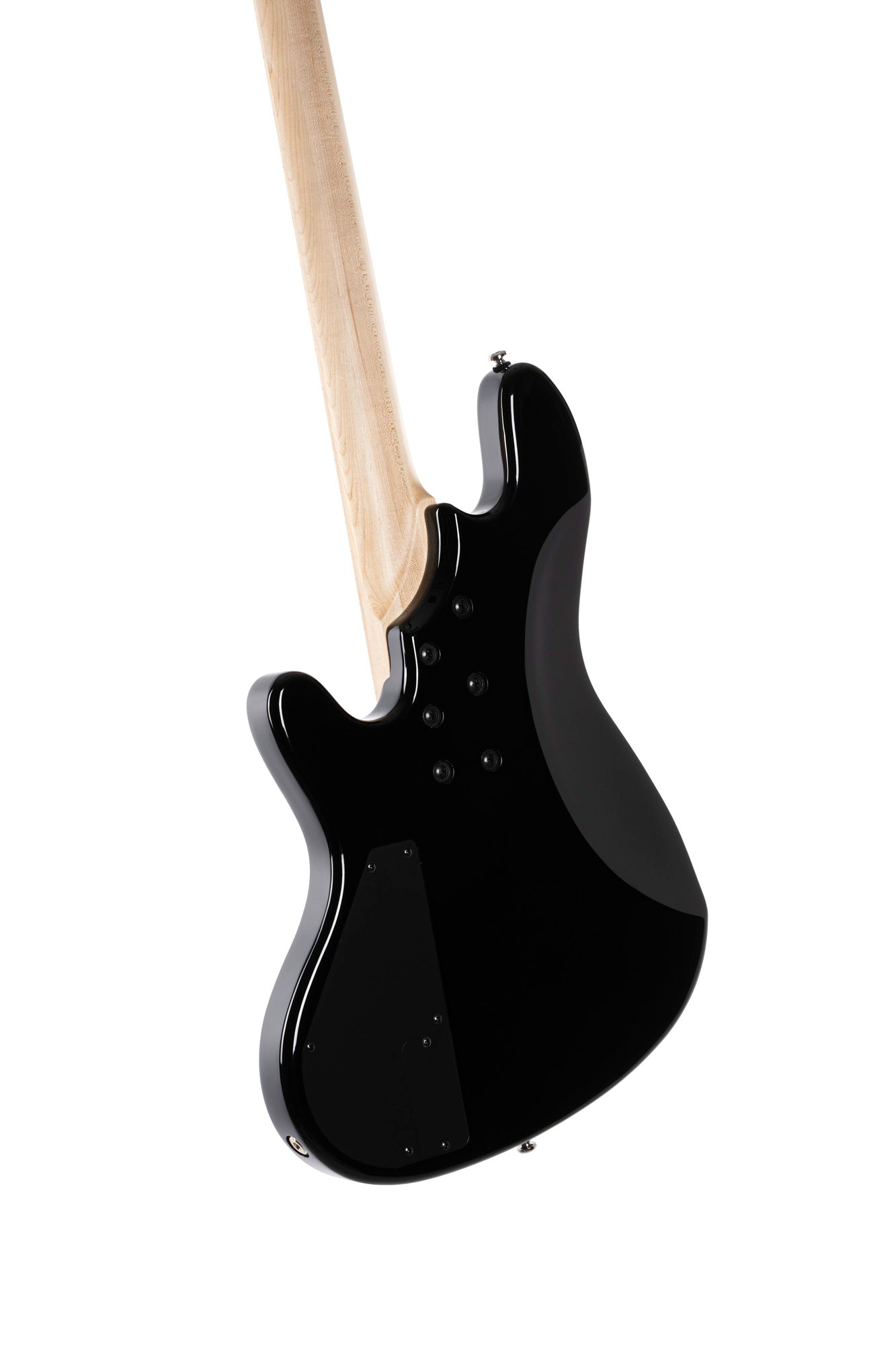 NJS 4, 4 cordes, corps aulne, manche et touche érable, diapason 34", 2 micros type Jazz, préampli Bartolini, noir brillant