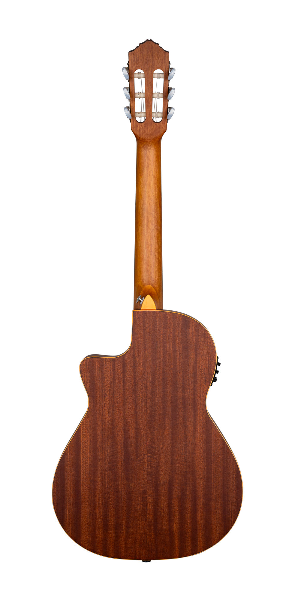 RCE125-34, corps Thinline, pan coupé, EQ Magus X/G, table épicéa, f/e acajou, sillet 45 mm, housse, naturel satiné