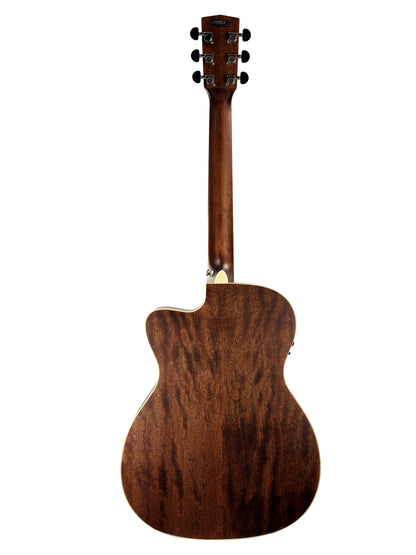 L100-OC, forme Orchestra Model pan coupé, table acajou massif, fond & éclisses acajou, EQ Fishman Presys II, naturel satiné