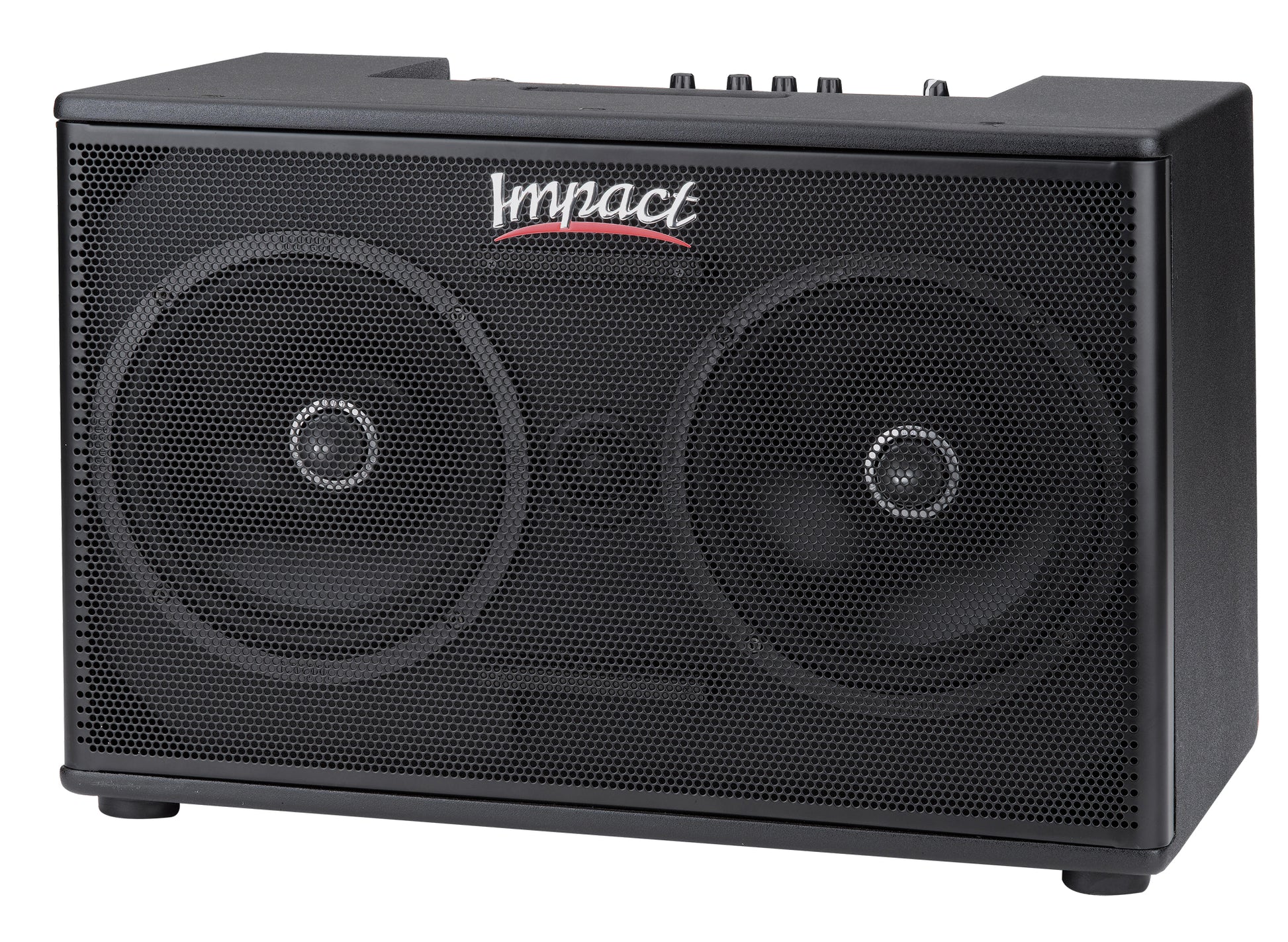 Impact AG 2x8 S&P, ampli/extension pour tête d'ampli guit. à modélisation et guit. acoust., 350W, 2x HP 8", 16 kg, housse, noir