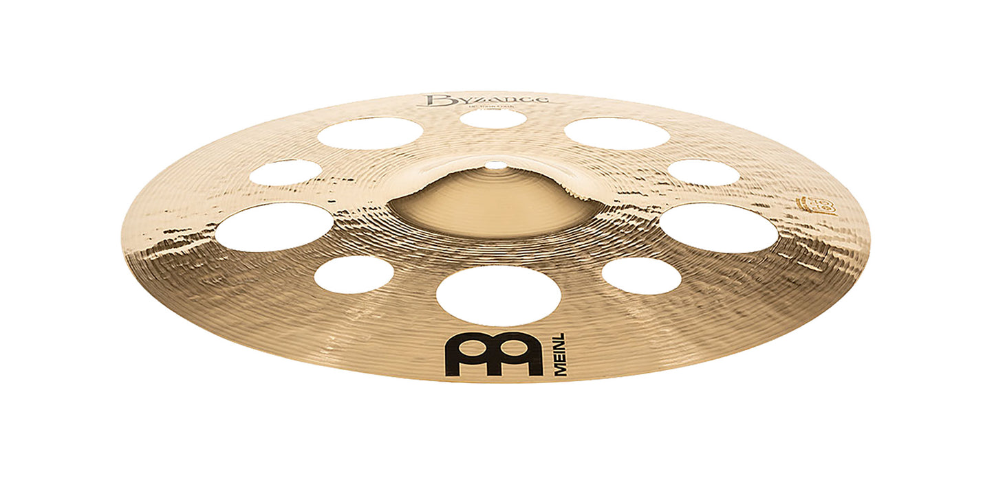CRASH MEINL BYZANCE 18" BRILLANT TRASH, ALLIAGE BRONZE B20, MARTELÉE A LA MAIN, FINITION BRILLANT