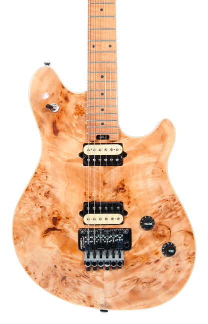 HP2 Poplar Burl, corps tilleul/érable flammé, manche érable flammé, Floyd ss licence, 2 micros Humbucker, finition Naturel