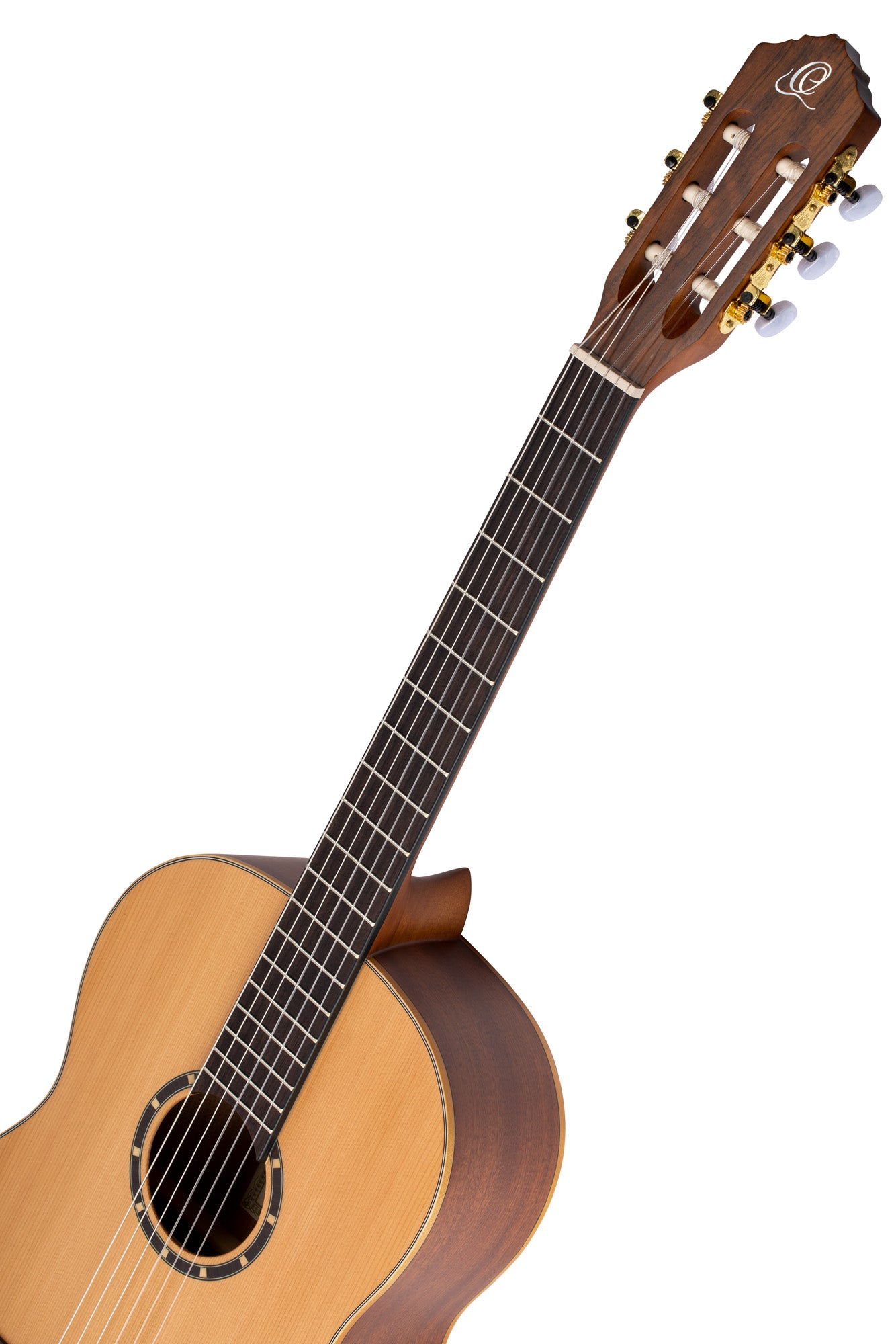 R131SN, modèle Slim Neck, table cèdre rouge massif, fond & éclisses acajou, manche acajou (sillet 48 mm), housse, naturel satiné