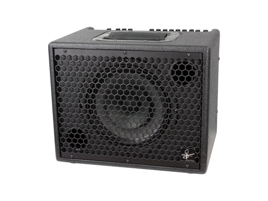 DA CAPO 75, 2 canaux, 75W, HP 8" double cône, EQ 3 bandes par canal, 2 entrées combinées XLR/Jack, effets numériques, noir