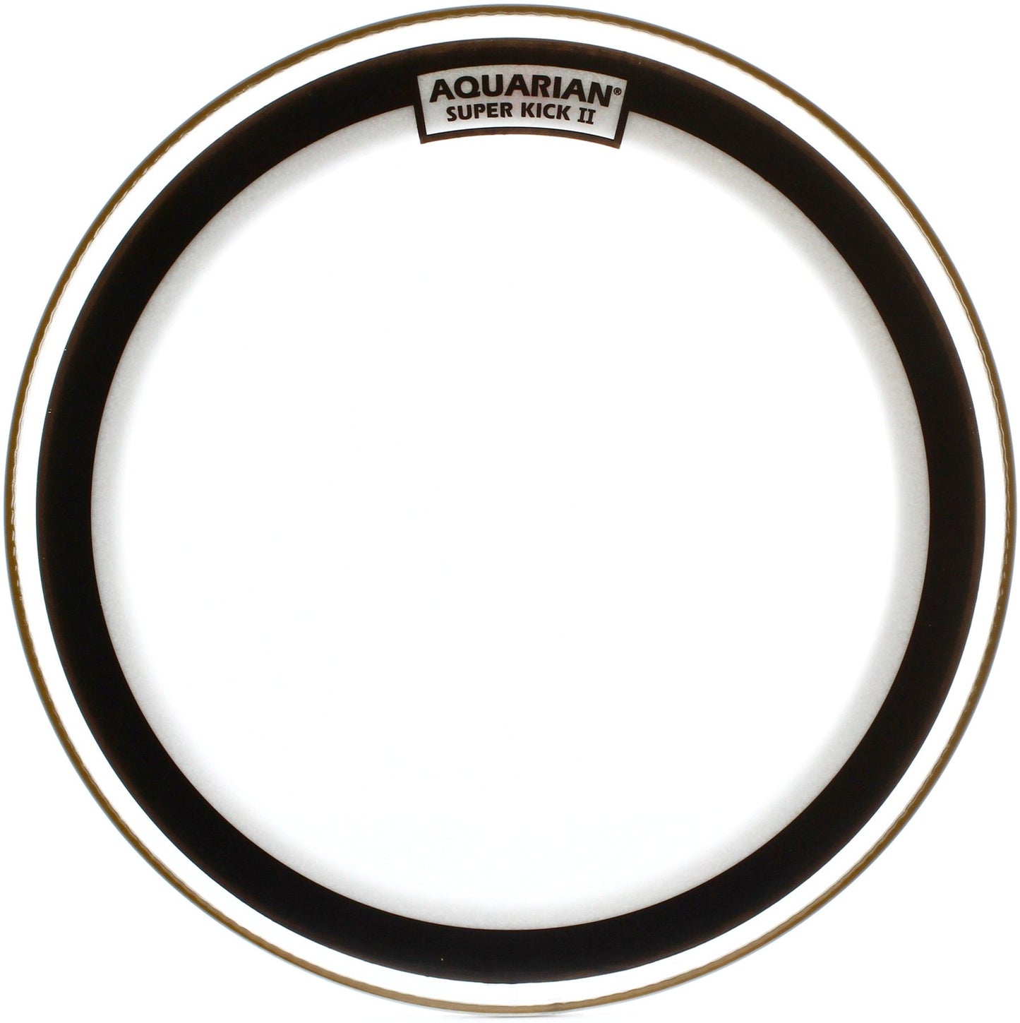 Peau Super-Kick II 16", 2 plis fins (0.18mm), atténuateur flottant, transparente