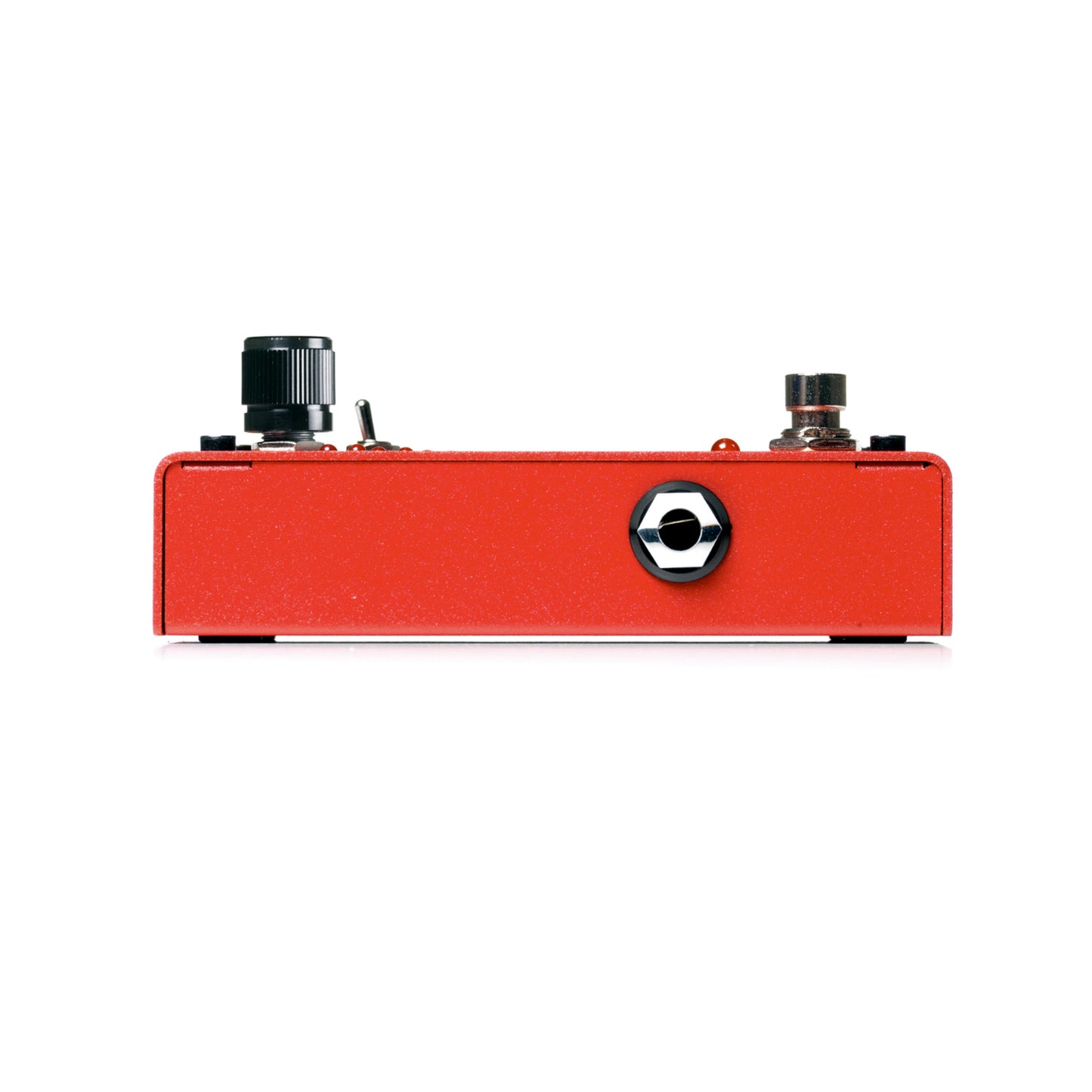 Pédale DROP, drop tune polyphonique pour guitare et basse, permet de baisser l'accord d'un demi-ton à une octave complète, rouge