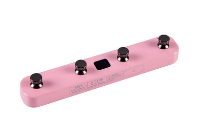 Footswitch sans-fil GWF4 pour guitare GTRS et produits Mooer, 4 interrupteurs, fonctionne sur batterie rechargeable, rose