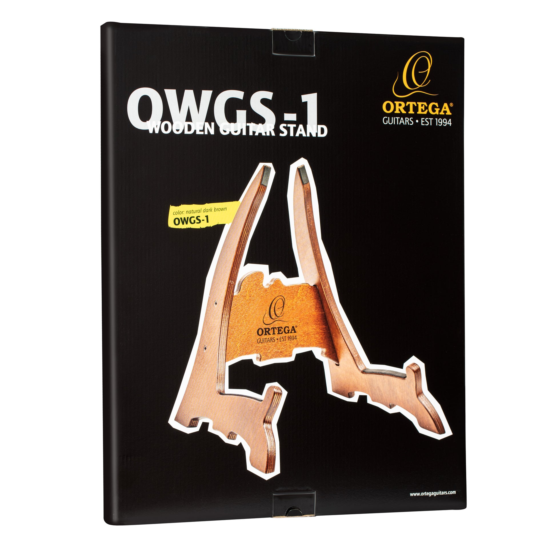 OWGS-1, support guitare Ortega, bouleau multiplis, brun