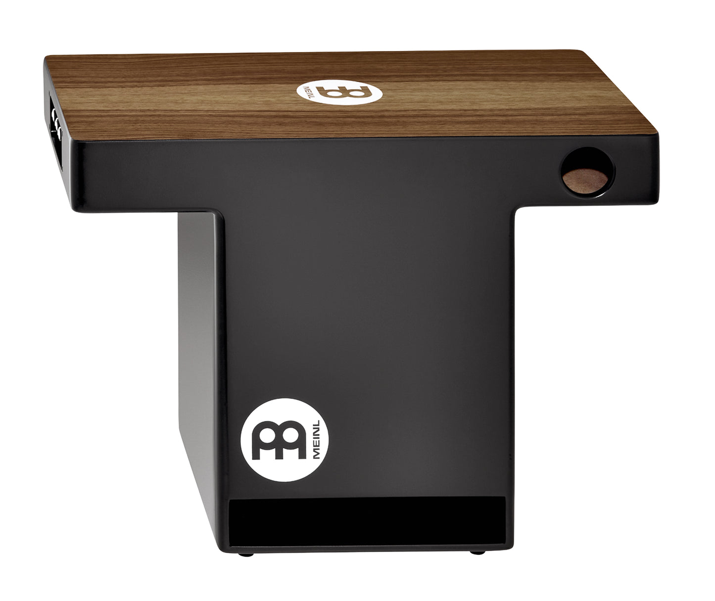Slap-Top Cajon, pré-ampli Passive pickup system with high, façade noyer, corps fibre, timbre interne, projection du son, noir