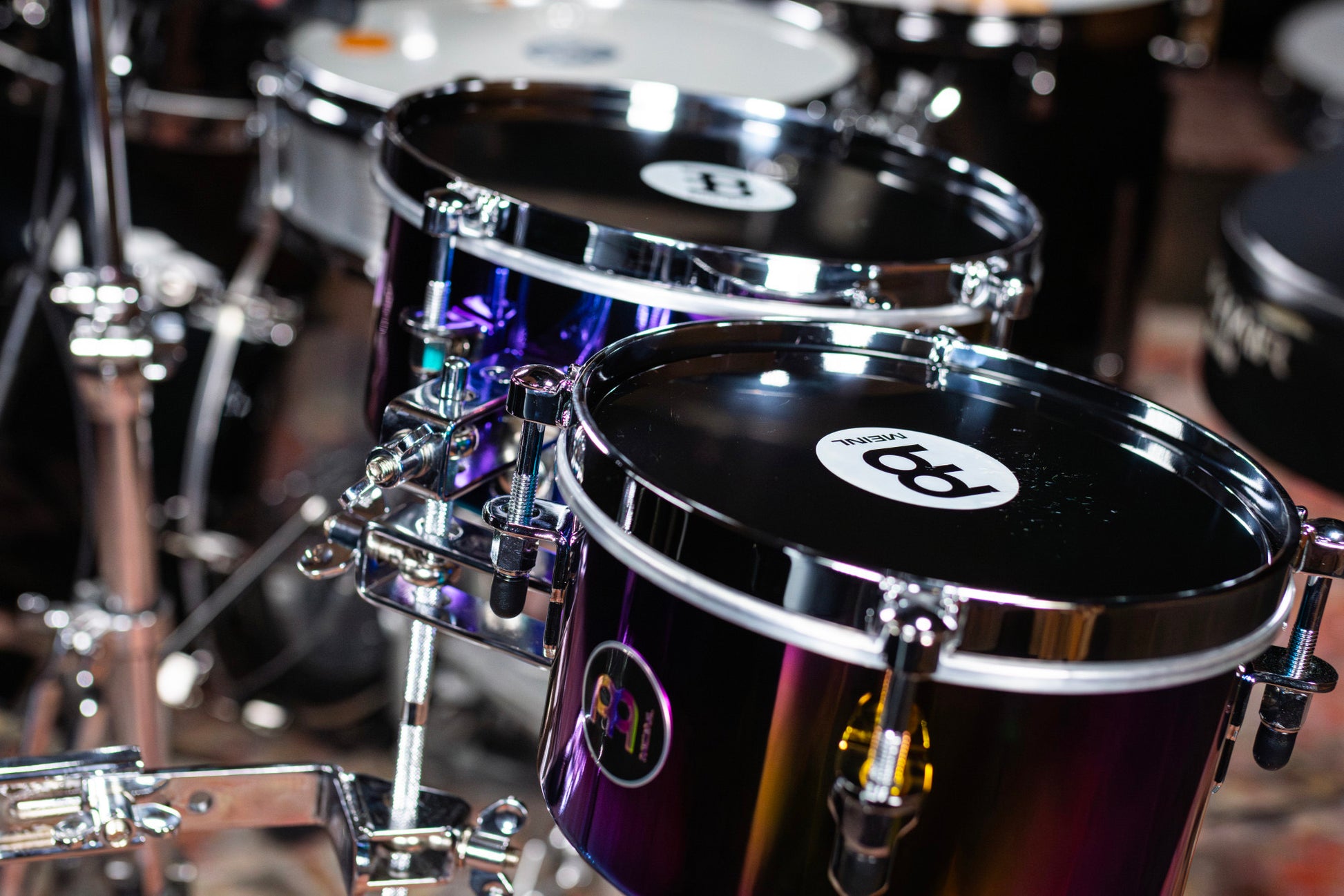 Jeu mini timbales Spectrum 8 & 10", fûts acier, Spectrum Series