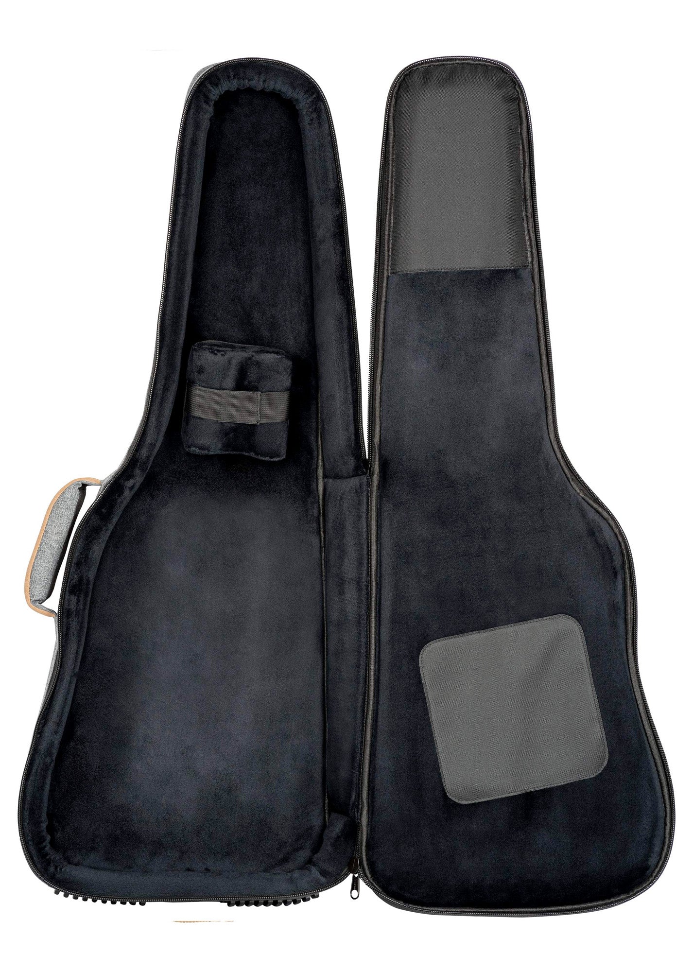 OGBEG-DLX-GY, housse Deluxe pour guitare électrique, coton résistant et déperlant, rembourrage intérieur 20mm, 2 poches, gris
