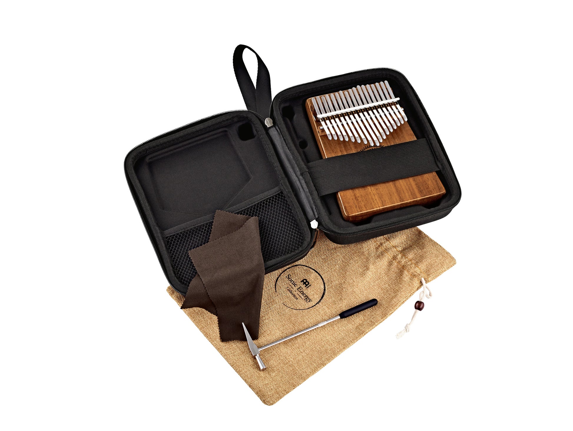 Kalimba Meinl Sonic Energy Sound Hole 17 notes en DO majeur. Acacia massif.