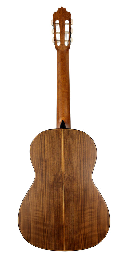 MOD.5, table cèdre massif, fond et éclisses noyer, touche palissandre, diapason 650 mm, naturel satiné