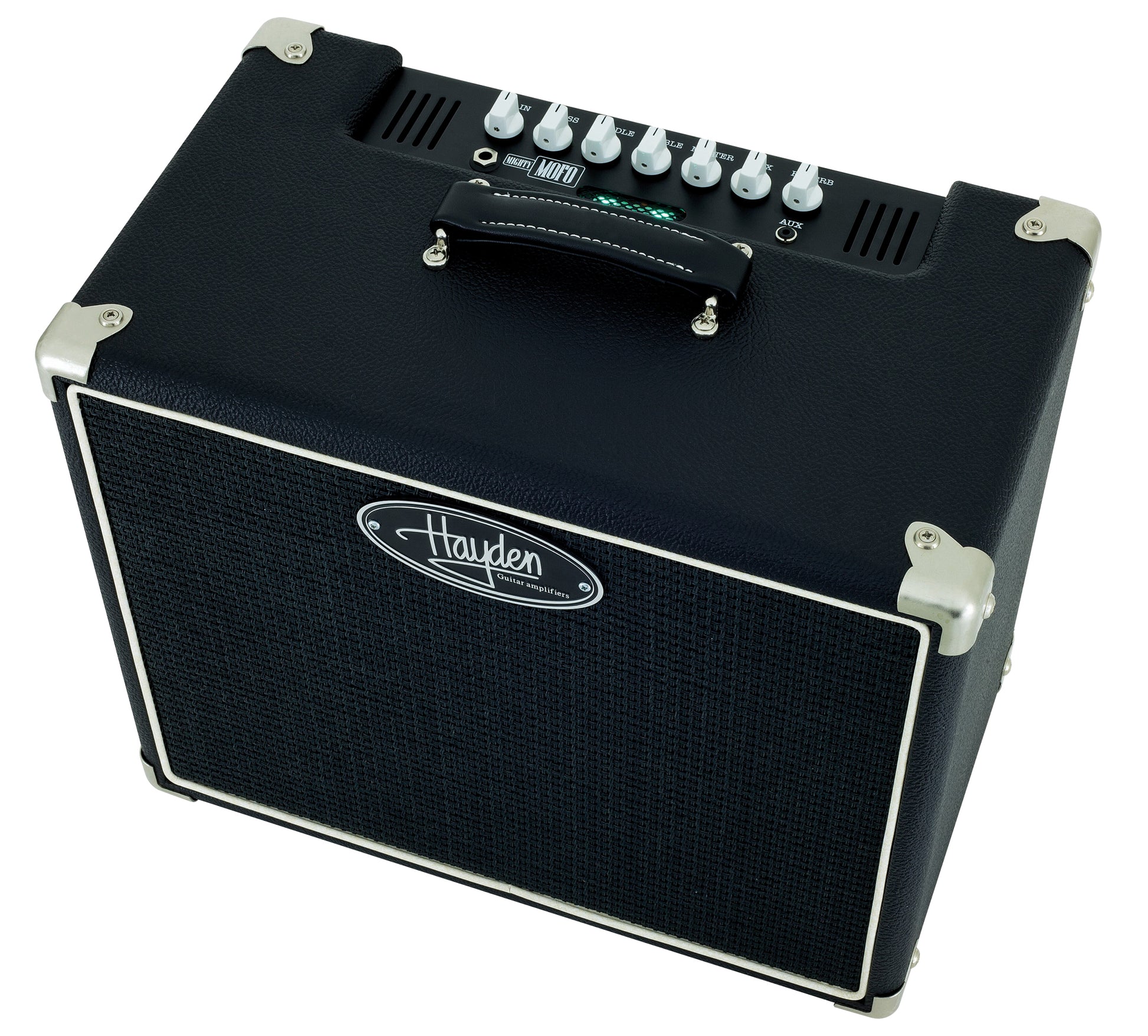 Combo guitare à lampes MIGHTY MOFO, 5W (1x EL84), 1x 12" Hayden Custom Vintage 60, préampli à lampe, EQ 3 bandes, 11 kg