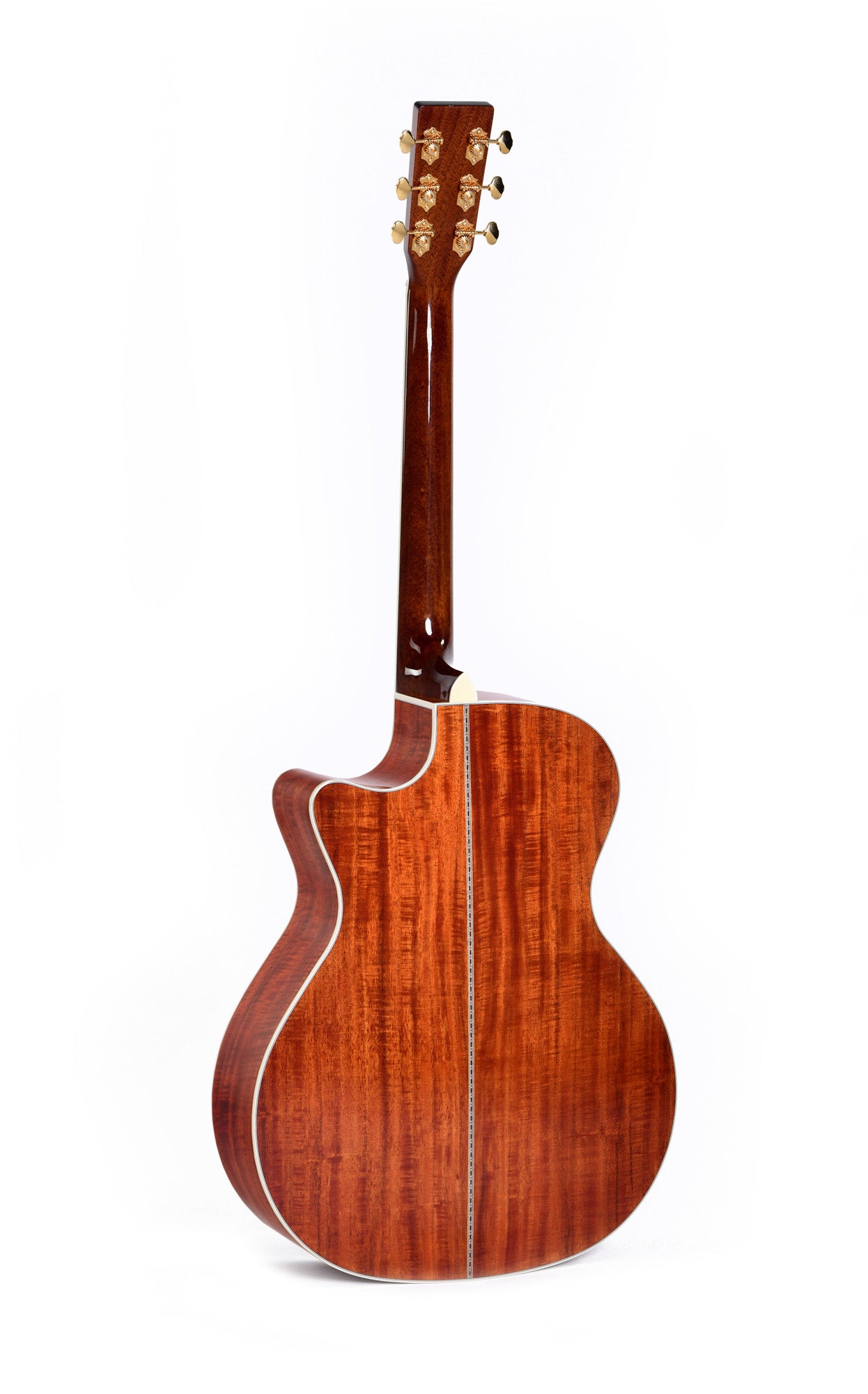 Modèle GK2C-42E, édition spéciale, Grand OM pan coupé, table Koa flammé massif, f/e Koa flammé, EQ LR Baggs, soft case, naturel