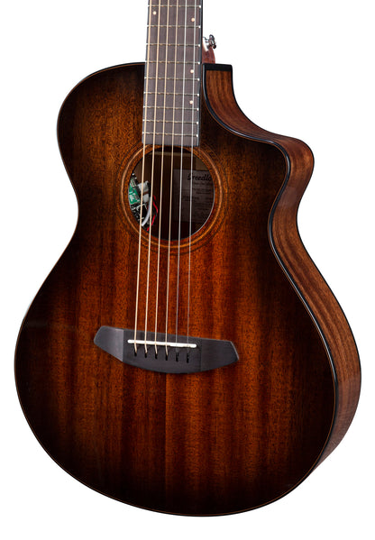 WILDWOOD PRO COMPANION SUEDE CE, pan coupé, table acajou massif, f/e acajou massif, EQ Fishman Flex Plus-T, housse