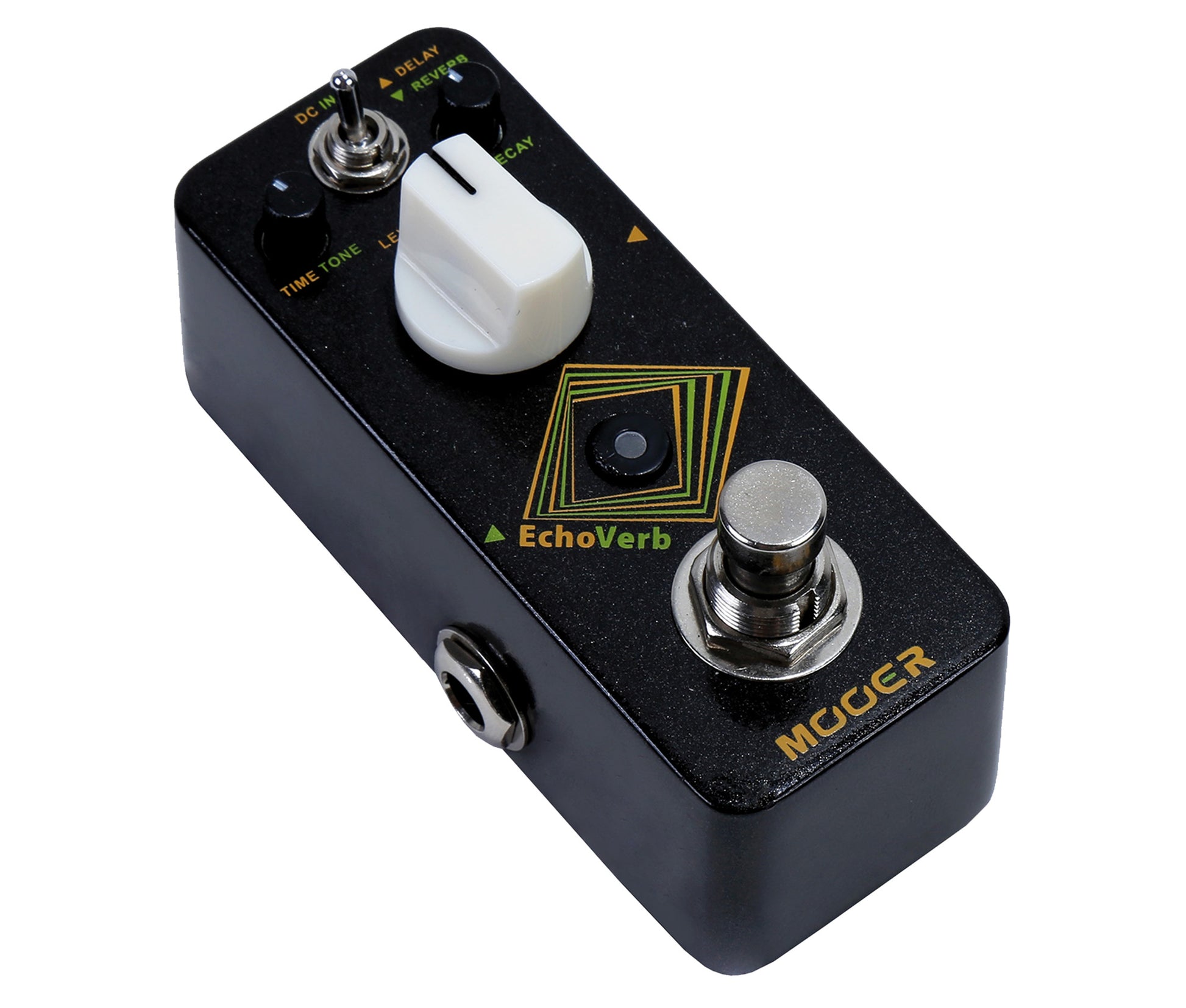 Pédale ECHOVERB, délai numérique et réverb avec fonction tap tempo, boîtier métal, true bypass, noir