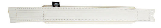 Courroie main gauche, cuir blanc (L=54cm/l=6cm)