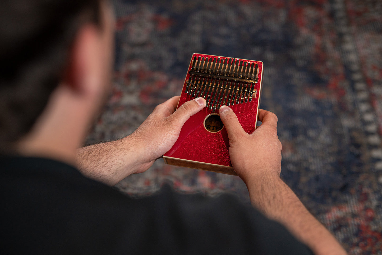 OKB4-MRD, kalimba Ortega série Acoustic, 17 notes en DO majeur, acacia massif, housse, vert