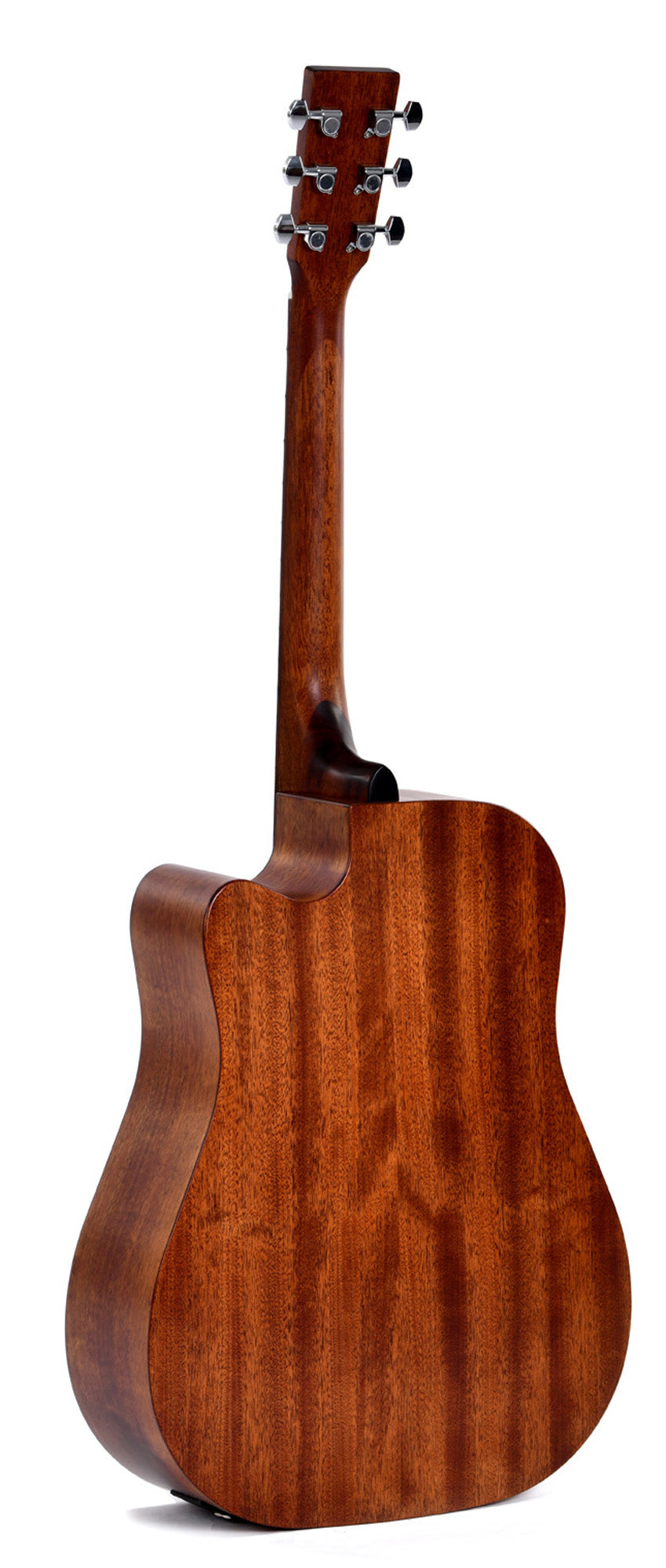 Modèle DC-15E, Dreadnought pan coupé, table acajou, fond & éclisses acajou, EQ SIGMA, naturel satiné