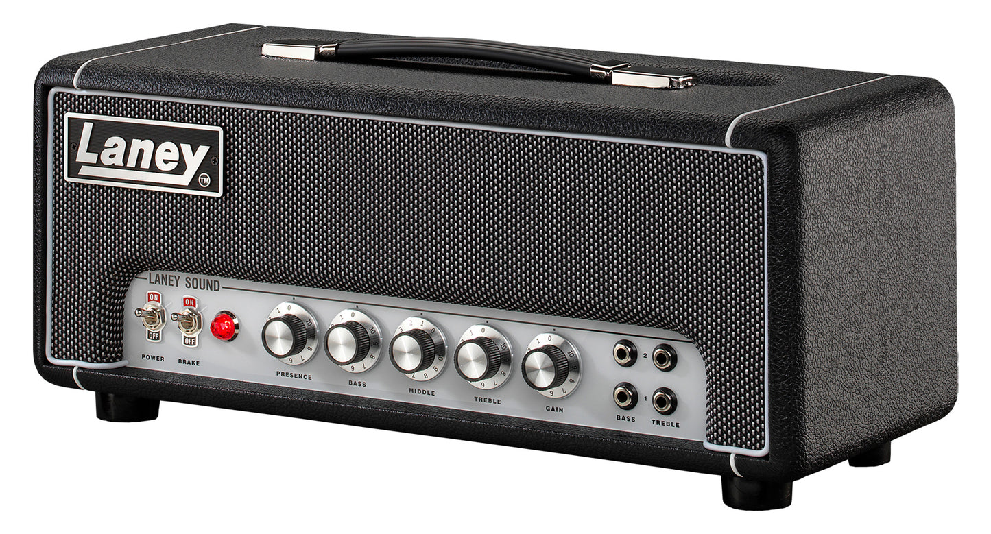 Tête à lampes 3W/0.1W Class A/B (1x 12BH7), préampli à lampes (3x ECC83), Two Notes Torpedo, série Black Country Customs, noir