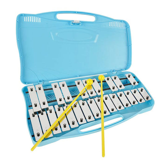 Chromatique, 25 notes, du Sol au Sol, étui bleu livré avec une paire de mailloches