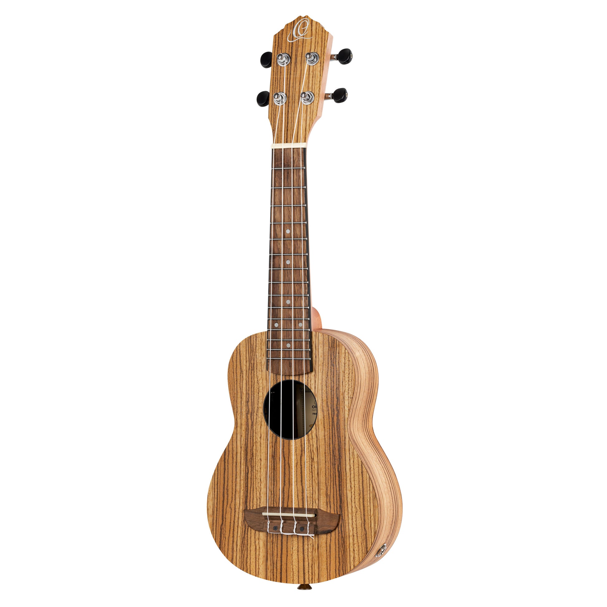 RFU10ZE, modèle Soprano, EQ MagusUke, table zebrawood, f/e zebrawood, manche acajou, housse, naturel satiné